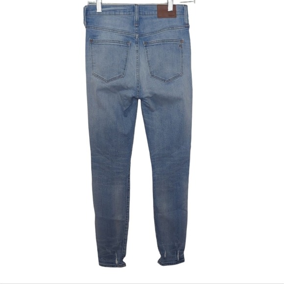 Madewell 9" High-Rise Skinny Jeans: Destructed-Hem Edition Size 26 - Picture 5 of 7